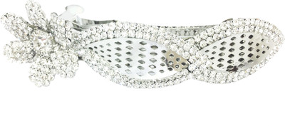 

AccessHer Designer studded back Barrette Hair Clip(Gold)