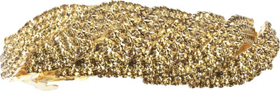 AccessHer Designer studded back Barrette Hair Clip(Gold)