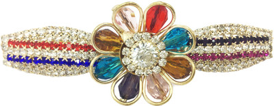 

AccessHer Designer studded back Barrette Hair Clip(Multicolor)