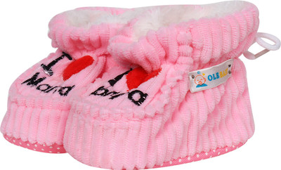 

Ole Baby Boys & Girls Slip on Casual Boots(Pink