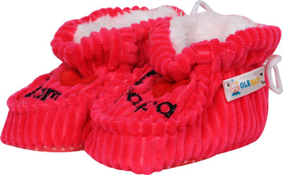 

Ole Baby Boys & Girls Slip on Casual Boots(Red