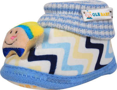 Ole Baby Boys & Girls Slip on Casual Boots(Blue