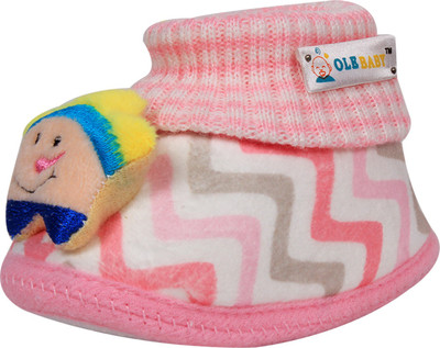

Ole Baby Boys & Girls Slip on Casual Boots(Pink