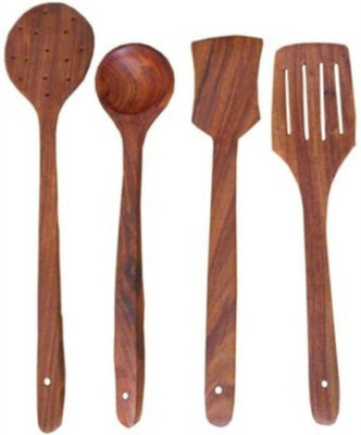 

Khan Handicrafts Wooden Spatula(Pack of 4)