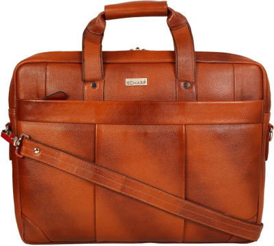 

Scharf Genuine Leather Shoulder Carrycase Bag Messenger Bag(Tan, 10 L)