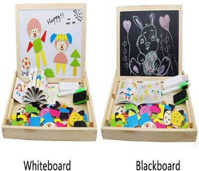 

Krypton 2 in 1 Art Board Toy Magnetic Puzzle help in Reading and Writing and Remembering Characters.(Multicolor)