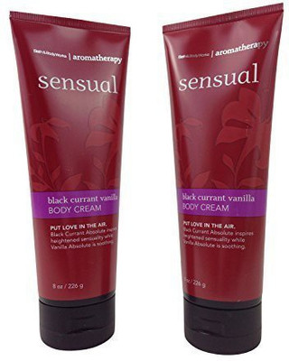 

Bath & Body Works Aromatherapy Sensual Black Currant Vanilla Body Cream 2 Pack(226 g)
