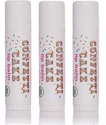 

Treat 3 Pack - Jumbo Lip Balm - Confetti Cake Cream, Organic & Cruelty Free(14.17 g)