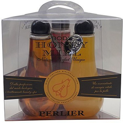 

Perlier Honey Miel Collection Assorted Bath Cream - Jar - Pack Of 3 [ Italian Import ](230 ml)