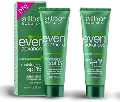 

Alba BotanicaTM Even Advanced Natural Moisturizer Sea Moss SPF 15 - Pack of 2(57 g)