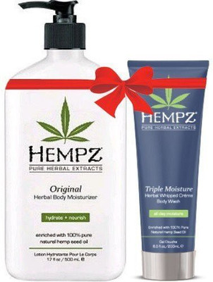 

Hempz Original Herbal Body Moisturizer And Triple Moisture Herbal Whipped Creme Body Wash Bundle(500 ml)