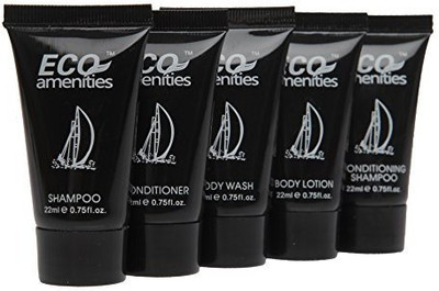 

Eco Amenities Black Tubeflip Cap Individually Wrapped Body Lotion, 288 Tubes Per Case(22 ml)