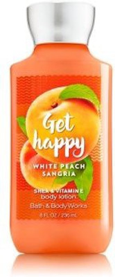 

Bath & Body Works GET HAPPY - WHITE PEACH SANGRIA Body Lotion(236 ml)