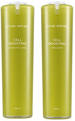 

Nature Republic Cell Boosting Skin Booster Emulsion Set Moisturizing(120 ml)