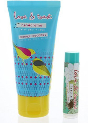 

Love & Toast Set Natural Handcreme Moisturizing Honey Coconut , And Lip Balm Coconut Lime(56.68 g)