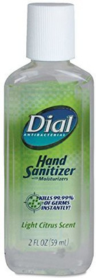 

Dial 1700001203 Scented Antibacterial Gel Sanitizer With Moisturizer, Light Citrus pack Of 24(59 ml)
