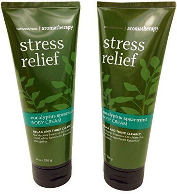 

Bath & Body Works Aromatherapy Stress Relief Eucalyptus Spearmint Body Cream 2 Pack(226 g)