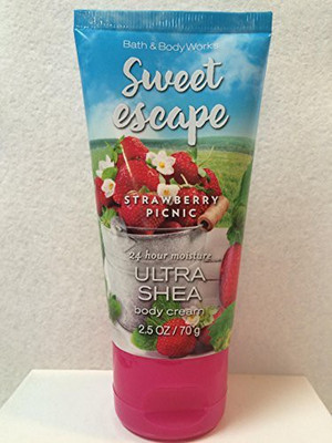 

Bath & Body Works Sweet Escape Strawberry Picnic Ultra Shea Body Cream(70 g)