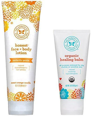 

The Honest Company Honest Company Sweet Orange Vanilla Face + Body Lotion & Organic Healing Balm(240.89 g)