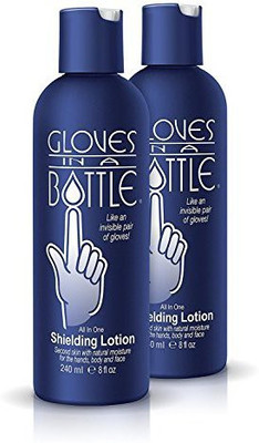 

Gloves in a Bottle Shielding Lotion For Dry Itchy Skin Grease-less And Unscented, / , Pack Of 2(240 ml)