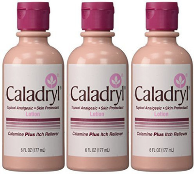 

Caladryl Lotion, Calamine Plus Itch Reliever Bottles Pack of 3(177 ml)