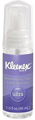

Kimberly-clark Professional Kleenex Ultra Moisturizing Foam Hand Sanitizer (34604), Clear, Pump Bottles, 24 Bottles / Case(45 ml)