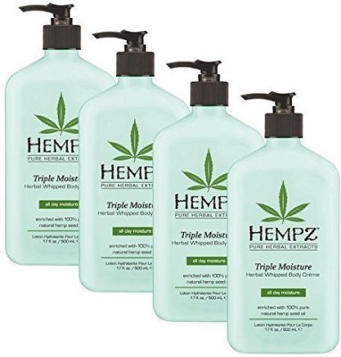 

Hempz Triple Moisture Herbal Whipped Body Creme (pack Of 4) - New(500 ml)