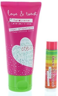 

Love & Toast Set Natural Handcreme Moisturizing Sugar Grapefruit , And Lip Balm(56.68 g)