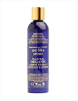 

Bronzo Sensuale SPF 50 SPORT UVA-UVB Sunscreen Organic Carrot Lotion(240.89 g)