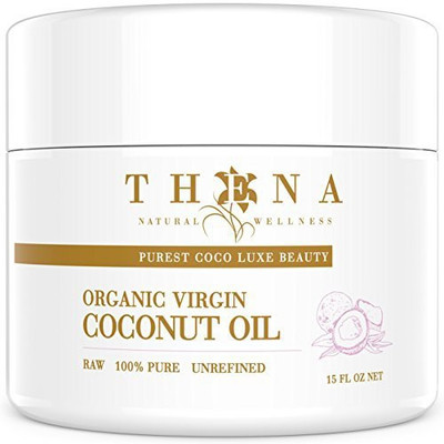 

THENA Natural Wellness Pure Extra Virgin Coconut Oil For Gorgeous Skin & Healthy Hair Highest Grade(425.1 g)