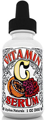 

LilyAna Naturals Vitamin C Serum with Hyaluronic Acid for Face and Eyes Organic Skin Care(30 g)