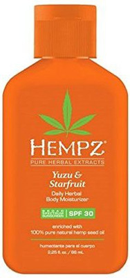 

Hempz YUZU & STARFRUIT Daily Herbal Moisturizer with SPF 30, 2.25ounce(66 ml)