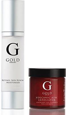 

Gold Serums Volcanic Ash Exfoliator And Retinol Skin Renew Moisturizer(40 g)