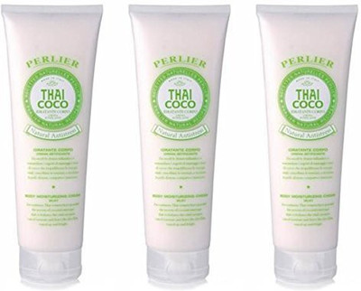 

Perlier Thai Coco Silky Body Moisturizing Cream - Tubes (pack Of 3) [ Italian Import ](250 ml)