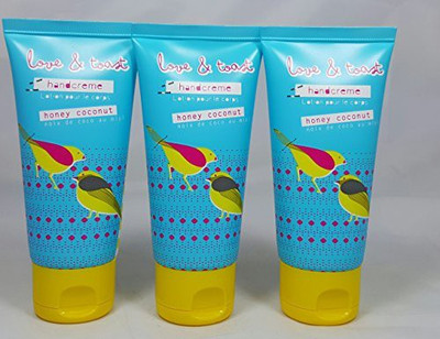 

Love & Toast Pack Of 3 Hand Cream Honey Coconut Each(56.68 g)