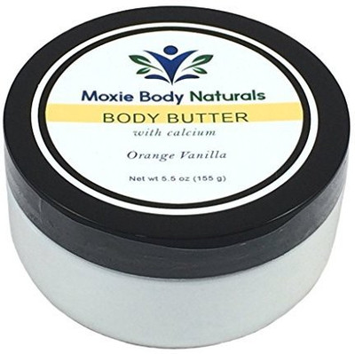 

Moxie Body Naturals Natural Shea Butter Balm Lotion with Calcium and Vitamin A (Retinol), ORANGE VANILLA(155 g)
