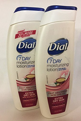 

Dial 7 Day Moisturizing Lotion, Extra Dry Skin, Shea Butter 2 Pack(340.08 g)