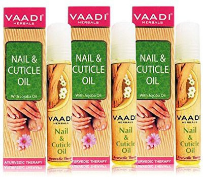

Vaadi Herbals Nail and Cuticle Oil with Jojoba Oil, Replenishing(10.0 ml)