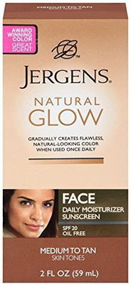 

Jergens Natural Glow Healthy Complexion Daily Facial Moisturizer for Medium to Tan SPF - 2 Pack(59 ml)