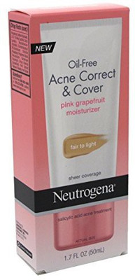

Neutrogena Neut Oil Free Moist Fair- Size Oil Free Acne Correct&cover Moistrizer Pink Grapefruit Fair&lght(50 ml)
