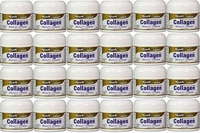 

MASON VITAMINS Cream Made with 100% Pure Collagen Promotes Tight Skin Enhances Skin Firmness Jar PACK of 24(57 g)