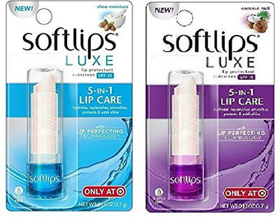 

Softlips Luxe 5-1 Lip Care 2-pc Bundle (1) Shea Moisture & (1) Coconut Milk(3.6842 g)