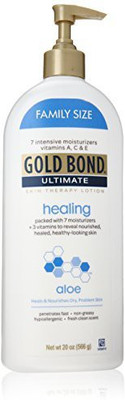 

CHATTEM LABS Gold Bond Ultimate Healing Skin Therapy Lotion Family Size, Aloe Pack of 2(566 g)