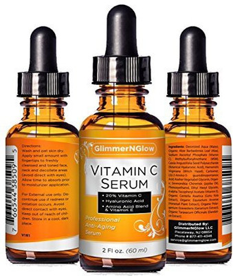 

GlimmerNGlow PROFESSIONAL GRADE VITAMIN C SERUM 20% With Hyaluronic Acid(60 ml)