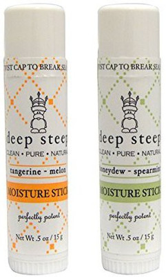 Deep Steep Moisture Stick Tangerine Melon and Moisture Stick Honeydew Spearmint Bundle(15 g)
