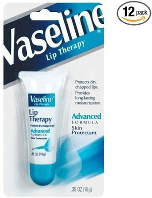 

Vaseline Lip Therapy, Advanced Formula Skin Protectant pack Of 12(9.919 g)