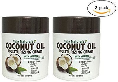 

Spa Naturals Extra Virgin Coconut Oil Moisturizing Cream, 2 Pack(340.08 g)