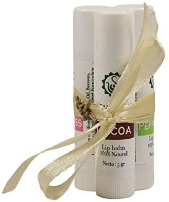 

Utama Spice Bali THE VERY BEST 100% Natural Lip Balm 3 Count gift Pack(5 g)