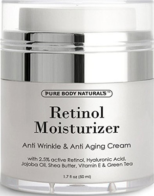 

Pure Body Naturals Retinol Cream Moisturizer for Face with active hyaluronic acid shea butter(50 ml)
