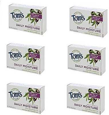 

Tom's Of Maine Set of Six Daily Moisture Beauty Bars 0.9ounce Per Bar(25.506 g)